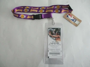 KOBE BRYANT CELEBRATION OF LIFE TICKET reprint front side LAKERS LANYARD  HOLDER - Picture 1 of 3