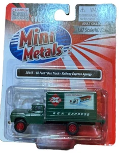 Mini Metals HO 60 Ford Box Truck, Railway Express Agency REA #30415 New NOS 1/87 - Picture 1 of 4