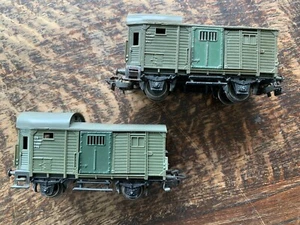2x Vintage Marklin HO Gauge 4600 122861 DB Freight Vans 3294 Model Railway 51336 - Foto 1 di 8