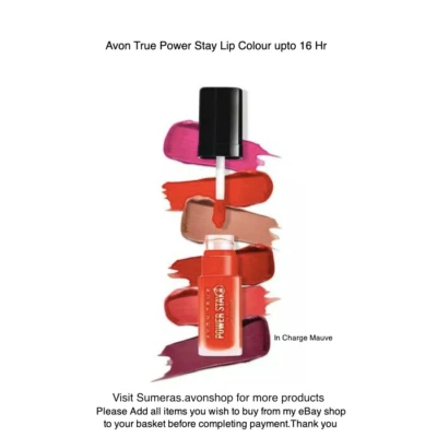 Avon True Power Stay upto 16 HR Liquid Lip Colour Matte In Charge Mauve Free P&P - Image 1 of 4