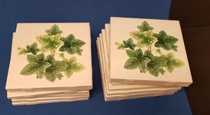 BananAppeal Antique Ivy 4 inch ceramic tiles 15 total - Picture 1 of 7
