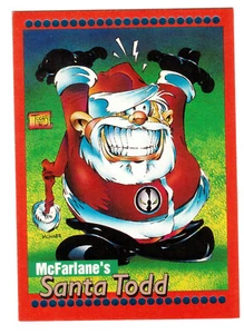 1993 McFARLANE'S SANTA TODD CHRISTMAS PROMO CARD - Picture 1 of 1