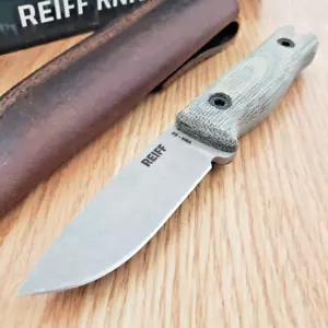 Reiff Knives F3 EDC Fixed Knife 2.9" CPM MagnaCut Steel Blade Micarta Handle - Picture 1 of 9