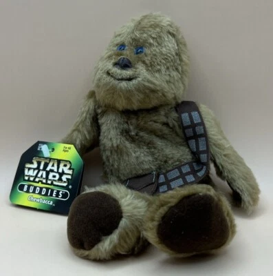 1997 Star Wars Buddies CHEWBACCA 9" Bean Bag Stuffed Toy - Image 1 of 4