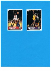 1998-99 UD Choice #23 Michael Jordan and #68 Shaquille O'Neal Preview Cards!