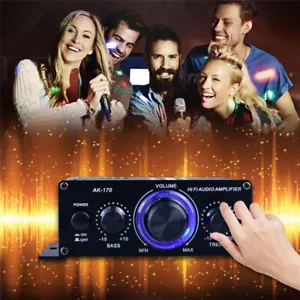 400W Hi-Fi Digital Stereo Amplifier with FM Radio & Mic for Cars & Homes - Picture 1 of 10