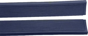 For Mercedes-Benz R/C W107 SL-SLC Pair Rubber Door Sill Mat Protection-Dark Blue - Picture 1 of 3