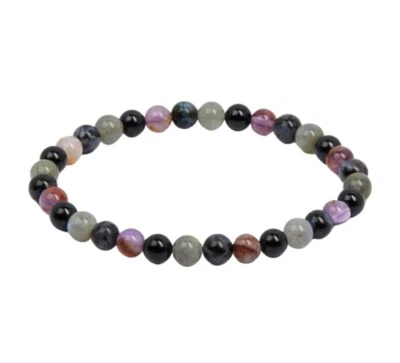 Empath Protection Intuition Elastic Bracelet - 6mm Beads by New Moon Beginnings - Image 1 of 3