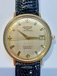 18K Gold Longines Admiral 5 Star Automatic Watch - Picture 1 of 7