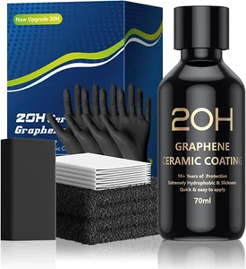 20H Advanced Graphene Ceramic Coating for Cars (70Ml) - Car Detailing Kit, 10+ Y - Picture 1 of 8