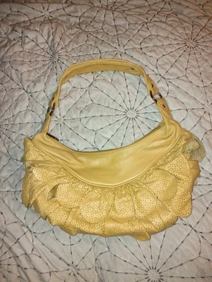 Bolsa de ombro cigana vintage Rioni bronzeada - Imagem 1 de 4