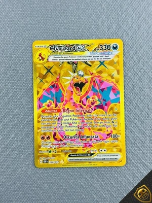 Pokemon Glurak Ex 228/197 Gold Obsidian Glühend Obf Full Art Ita - Bild 1 von 3