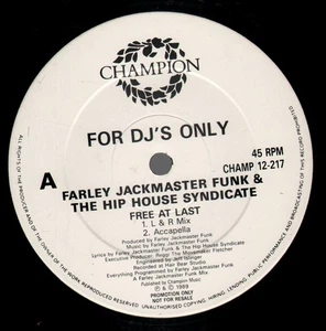 Farley Jackmaster Funk Und Die Hip House Syndicate Free At Last 12" Vinyl UK - Bild 1 von 2