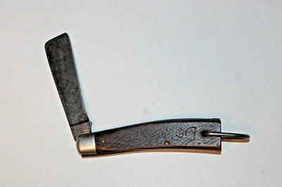 Faca de corda vintage Schrade Walden NY EUA 163 (1946-1973) com publicidade - Imagem 1 de 4