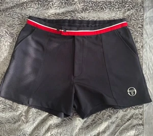 Sergio Tacchini Men's Shorts XL Navy Blue With Red And White Trim - Picture 1 of 4