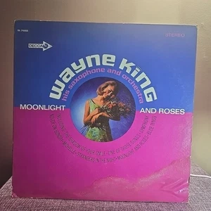 Wayne King–Moonlight and Roses–1965 Decca–DL 74685 Vinyl Record LP - Imagen 1 de 2