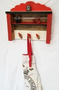 Vintage Coca Cola (Crate 1978) Decor 2 SHELVES Hand Crafted Mini Rolling Pins - Picture 1 of 8
