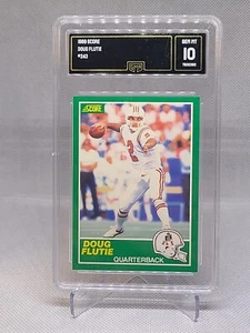 1989 Score #243 - DOUG FLUTIE - GMA 10 Gem Mint - New England PATRIOTS - Picture 1 of 2