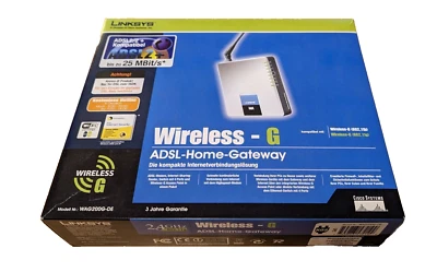 Linksys WAG200G-DE Wireless-G ADSL Home Gateway Modem Router - Bild 1 von 3