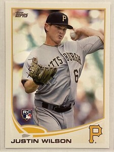 2013 Topps Justin Wilson Rookie RC #481 Baseball Pittsburgh Pirates