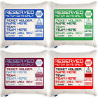PERSONALISED Football Cushion Cover Reserved Ticket Fan Christmas Gift TS