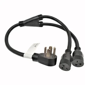 Parkworld 62565 EV Splitter NEMA 14-30P to 6-20R (T-Blade 6-15R) Dual Outlet 3FT - Bild 1 von 3
