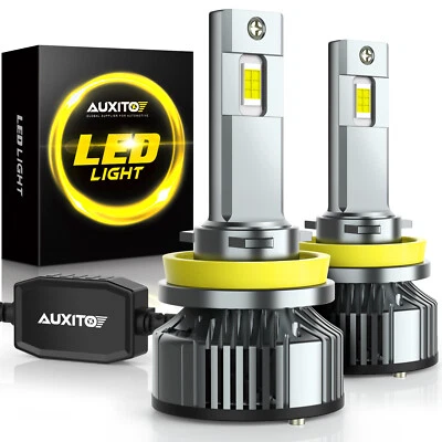AUXITO H11 LED Headlight Fog Bulbs White Low Beam Conversion Kit 40000LM Bright - Image 1 of 4