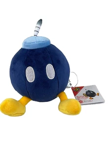 Nintendo Super Mario Little Buddy #16 Bob-Omb Plush 2017 San-Ei New with Tags - Picture 1 of 9
