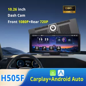 10,26" Navigation Apple Carplay System DVR Android Auto Sprachbefehl + Kamera - Bild 1 von 20