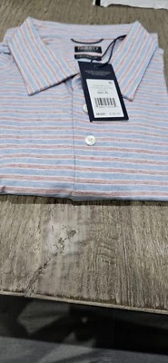 Faherty Movement Short-Sleeve Polo - Men's horizon line Stripe  M L XL NWT - Image 1 of 4