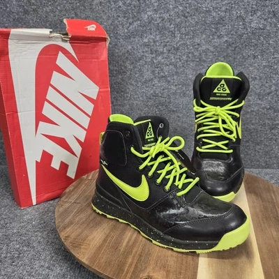Botas Nike ACG Stasis Niños Talla 5Y Negras Volt WaterShield Invierno GS 685610-004 Foto 1 de 4