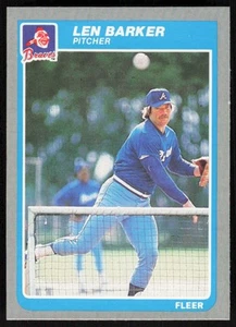 1985 Fleer #318 Len Barker   - FREE SHIPPING - Picture 1 of 2