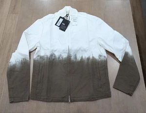 $250 Mens PAIGE "Descanso" Ombre Zip Jacket White/French Press Medium - Picture 1 of 7