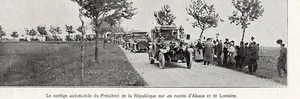 ALSACE LORRAINE CORTEGE AUTOMOBILE PRESIDENT POINCARE IMAGE 1919 PRINT - Foto 1 di 1