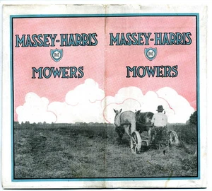 Folleto publicitario de cortacéspedes Massey-Harris CA 1920 - Imagen 1 de 4