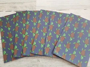 6 pieces of Turtles Scrapbook Paper 4x6 photo mats #284 - Picture 1 of 1
