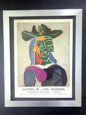 🔥 Impresión de Pablo Picasso 1967 + Póster Firmado - Montado, Enmarcado  Foto 1 de 3