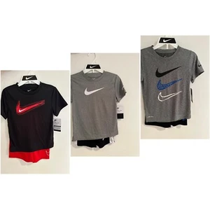 New Nike Boys' Dri-Fit 2 Piece outfit T-Shirt & Shorts Set Pick Size & Color - Picture 1 of 10