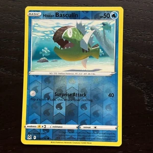 Hisuian Basculin 044/196 Pokemon Lost Origin SWSH Reverse Holo Common Card NM - Picture 1 of 2