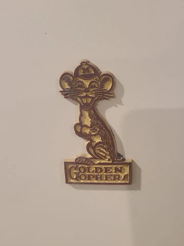 MINNESOTA GOLDEN GOPHERS Vintage RUBBER BIG 10 FRIDGE MAGNET Cover