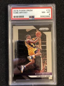 2018-19 Panini Prizm Kobe Bryant #15 PSA 8 HOF - Picture 1 of 1