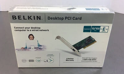 Belkin Desktop PCI Card 10/100 Mbps Fast Ethernet   3E-13 - Image 1 of 3