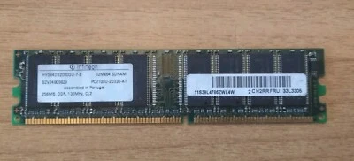 RAM DDR 256MB PC 2100U INFINEON - Immagine 1 di 2
