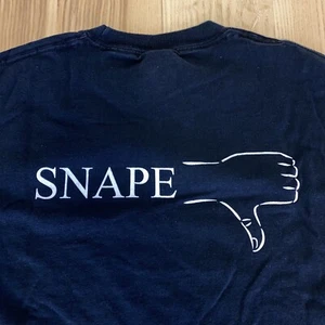 Harry Potter Promo Shirt Medium  Deathly Hallows Borders Book Snape Thumbs Down - Picture 1 of 9