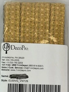 Deco Pro Lavish 1" Gimp Braid Trim Apricot Maize  [6 Yards in package] - Picture 1 of 4
