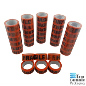 Fragile Printed Tape 48mm x 66m - 72 Rolls SYDNEY FREE SHIPPING Packaging Tape - Picture 1 of 2