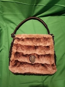Designer DENNIS BASSO Handbag Faux Fur - Picture 1 of 16