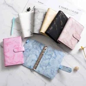 54PCS Marble Money Budget Planner Binder with Zipper Cash Envelopes Organizer A6 - Picture 1 of 19