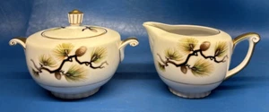 NARUMI China • SHASTA PINE • CREAMER & SUGAR • Tree Cone - Picture 1 of 16