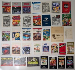 36 Lot Atari 2600 Action Adventure Shooting Sports Games Catalog Manual Booklets - Picture 1 of 4